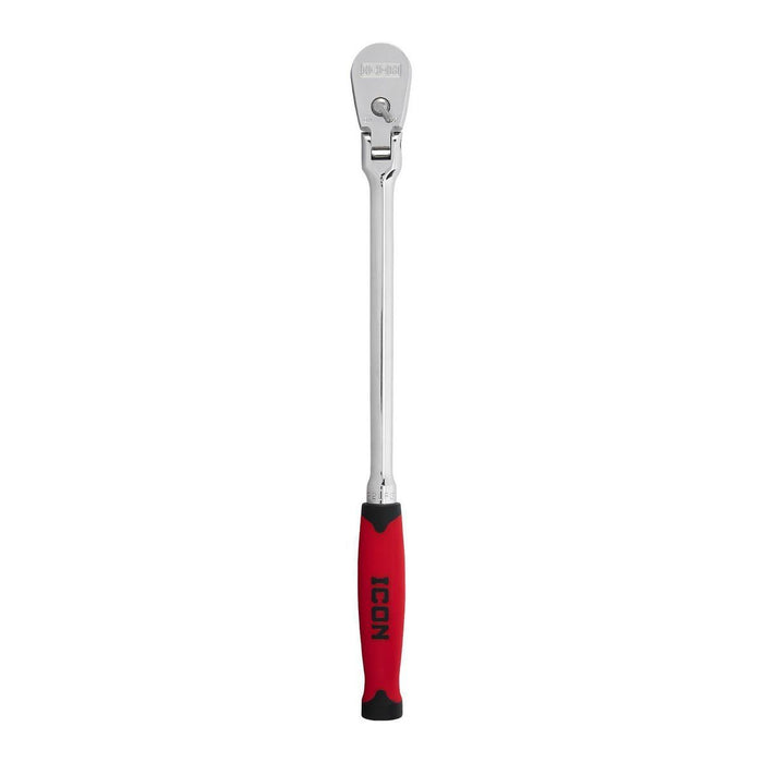 Icon 58590 3/8 in. Drive Professional Long-Reach Flex-Head Ratchet with Comfort Grip - ZenverasKVHF58590