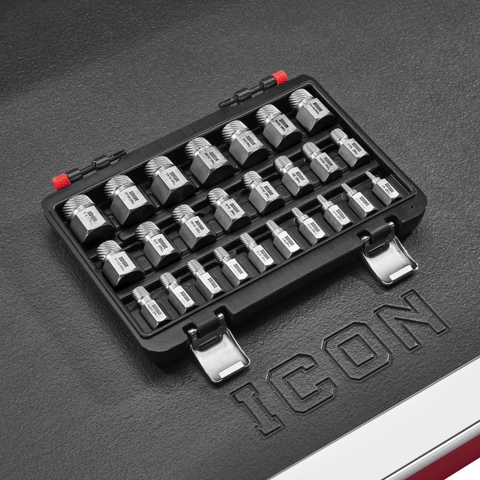 Icon 58699 Multi-Spline Screw Extractor Set, 25-Piece - ZenverasKVHF58699