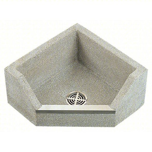 FIat TSBC1610501 Neo-Corner Mop Service Basin Terrazzo, 12 in Overall Ht, 12 in Bowl Dp - ZenverasKV5NFN5