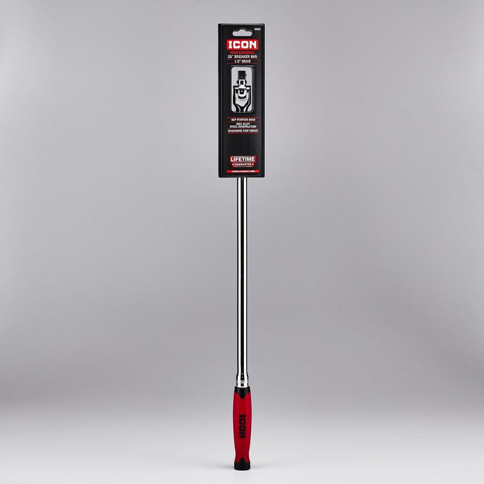 Icon 64821/B3G25 1/2 in. Drive 25 in. Professional Breaker Bar with TPR Grip - ZenverasKVHF64821