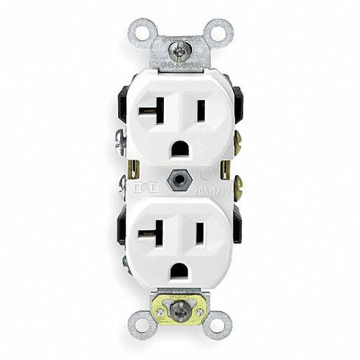 Leviton CR20-W Receptacle, White, 20 A, 2P3W, Side, 1PK - ZenverasKV792U99