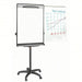 Mastervision EA48062119 Dry Erase Board Mobile/Casters, 42 in Dry Erase Ht, 29 1/2 in Dry Erase Wd, 27 in Dp, Black, White - ZenverasKV52XG93
