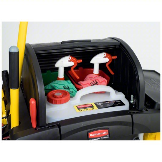 Rubbermaid FG9T7500BLA 22"W 7.25 cu. ft. Janitor Cleaning Cart - ZenverasKV1PBJ9