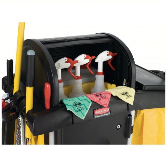 Rubbermaid FG9T7500BLA 22"W 7.25 cu. ft. Janitor Cleaning Cart - ZenverasKV1PBJ9